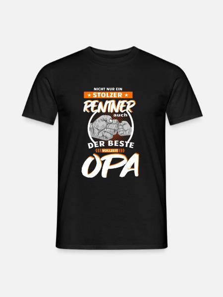 Rentner vollzeit Opa Geschenkidee - Männer T-Shirt - Schwarz
