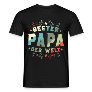 Bester Papa Der Welt Bester Papa - Männer T-Shirt - Schwarz - Vorne - AI Model Male 178 light (178cm)