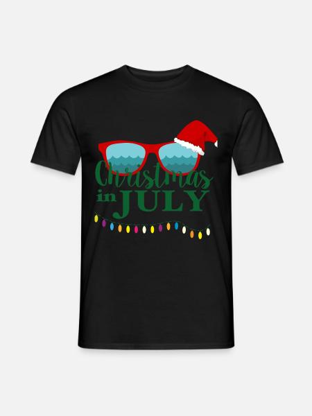 christmas in july,July - Men's T-Shirt - black