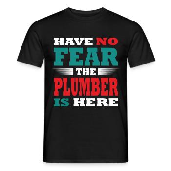 Have no Fear the Plumper is here - Männer T-Shirt - Schwarz - Vorne - AI Model Male 178 light (178cm)