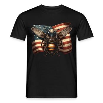Apiculteurs Abeilles Abeilles mellifères Apiculture - T-shirt homme - noir - Devant - AI Model Male 178 light (178cm)