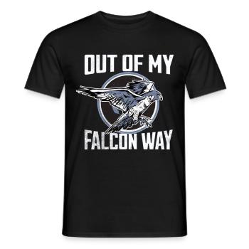 Falcon Falconry Falconry Falcon Hunter Hobby Sports - Men's T-Shirt - black - Front - AI Model Male 178 light (178cm)