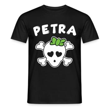 Pirate Petra Design pour les filles et les femmes - T-shirt homme - noir - Devant - AI Model Male 178 light (178cm)