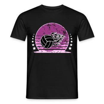 Volley-ball - T-shirt homme - noir - Devant - AI Model Male 178 light (178cm)
