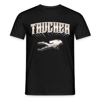 Taucher Tauchen - Männer T-Shirt - Schwarz - Vorne - AI Model Male 178 light (178cm)