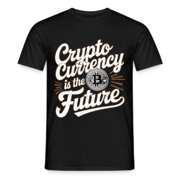 Cryptocurrency Is The Future 17 - Männer T-Shirt - Schwarz - Vorne - AI Model Male 178 light (178cm)