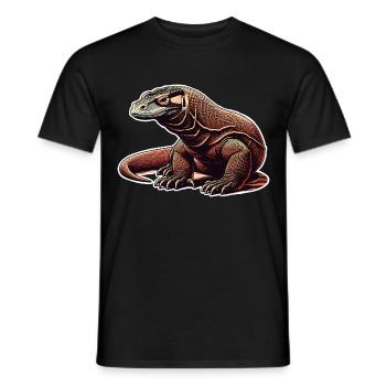 Komodo Dragon - Männer T-Shirt - Schwarz - Vorne - AI Model Male 178 light (178cm)
