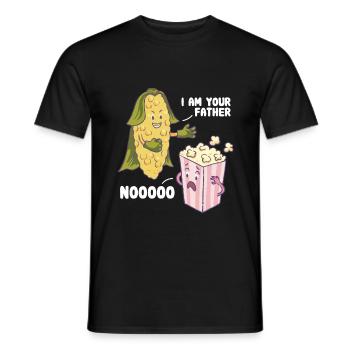 Lustig Popcorn Vater Spaß Geschenk - Männer T-Shirt - Schwarz - Vorne - AI Model Male 178 light (178cm)
