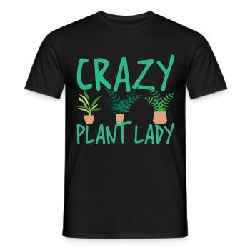 Funny Gardening Botanical Crazy Plant Lady - T-shirt homme - noir - Devant - AI Model Male 178 light (178cm)