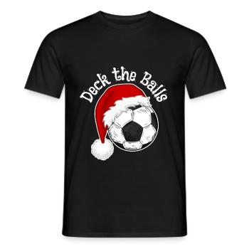 Fußballfans Weihnachtsdesign Weihnachtstrikots - Männer T-Shirt - Schwarz - Vorne - AI Model Male 178 light (178cm)