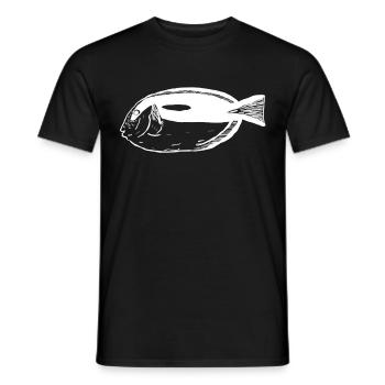 Paletten Doktorfisch weiß - Männer T-Shirt - Schwarz - Vorne - AI Model Male 178 light (178cm)