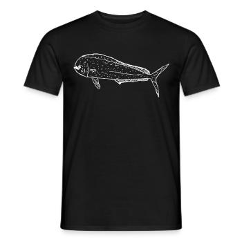 Gemeine Goldmakrele weiß - Männer T-Shirt - Schwarz - Vorne - AI Model Male 178 light (178cm)