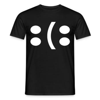 Motivation You decide: Happy or sad - Men's T-Shirt - black - Front - AI Model Male 178 light (178cm)