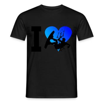 Hommes Kite Kitesurfer Kitesurf Kitesurf - T-shirt homme - noir - Devant - AI Model Male 178 light (178cm)