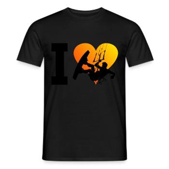 Kitesurfing Men Kitesurfer Kitesurf Kitesurf Kite - Men's T-Shirt - black - Front - AI Model Male 178 light (178cm)