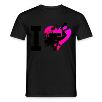 Diving Free Dive Men's Scuba Diver Diving - Men's T-Shirt - black - Front - AI Model Male 178 light (178cm)