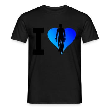Mtb Fahrrad Bike Herren Radfahren Radeln - Männer T-Shirt - Schwarz - Vorne - AI Model Male 178 light (178cm)