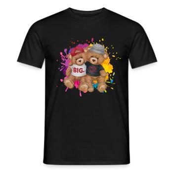 Big Love Gay Pide Love Homosexuell Geschenk - Männer T-Shirt - Schwarz - Vorne - AI Model Male 178 light (178cm)