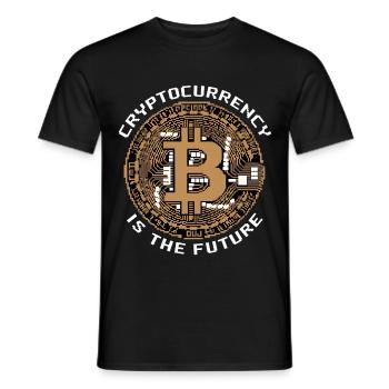 Cryptocurrency Is The Future 8 - Männer T-Shirt - Schwarz - Vorne - AI Model Male 178 light (178cm)