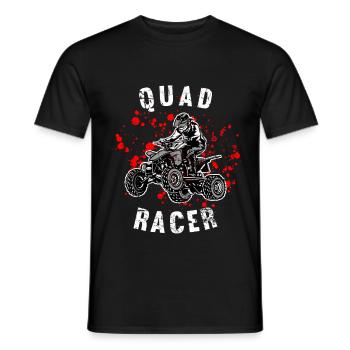 ATV Quad Racer - Men's T-Shirt - black - Front - AI Model Male 178 light (178cm)