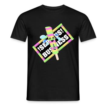 business ice - Männer T-Shirt - Schwarz - Vorne - AI Model Male 178 light (178cm)