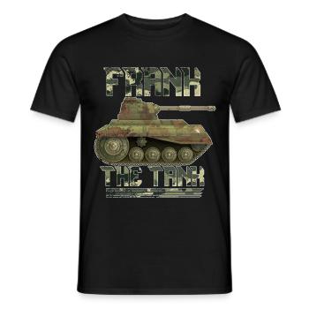 Tank driver hobby sport leisure gift - Men's T-Shirt - black - Front - AI Model Male 178 light (178cm)
