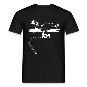 Nice Eurasian gift - Men's T-Shirt - black - Front - AI Model Male 178 light (178cm)
