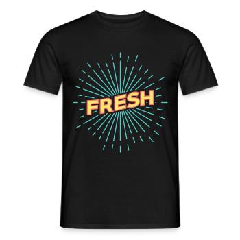 Fresco - T-shirt uomo - nero - Fronte - AI Model Male 178 light (178cm)