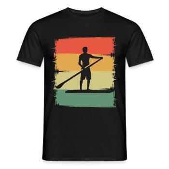 Stand Up Paddle Cadeau Stand Up Paddler SUP Board - T-shirt homme - noir - Devant - AI Model Male 178 light (178cm)