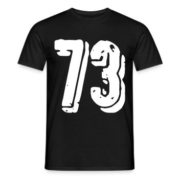 Maillot à 73 numéros - T-shirt homme - noir - Devant - AI Model Male 178 light (178cm)