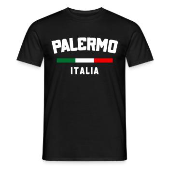 Palermo Italien - Männer T-Shirt - Schwarz - Vorne - AI Model Male 178 light (178cm)