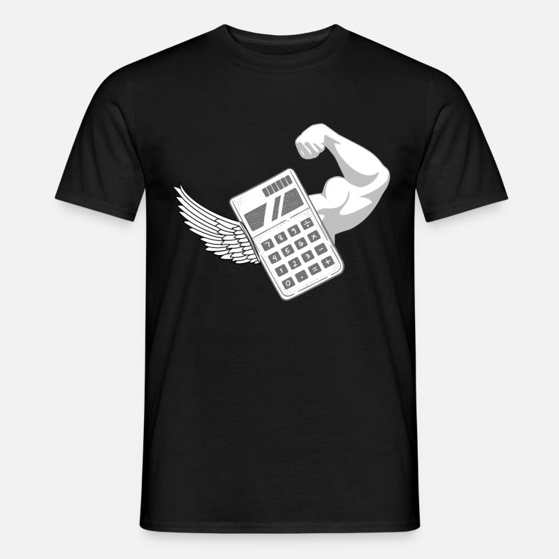 Taschenrechner - Männer T-Shirt - Schwarz