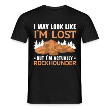 On dirait que je suis perdu, mais je suis - T-shirt homme - noir - Devant - AI Model Male 178 light (178cm)