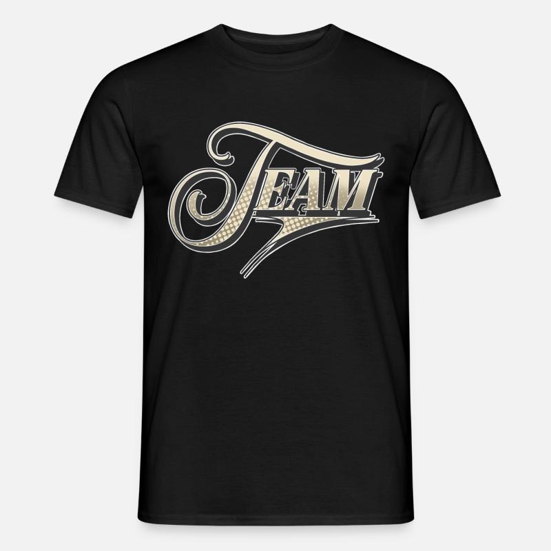 Team - Männer T-Shirt - Schwarz