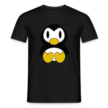 süßer Pinguin Pinguine Pinguinküken Vogel Kita - Männer T-Shirt - Schwarz - Vorne - AI Model Male 178 light (178cm)