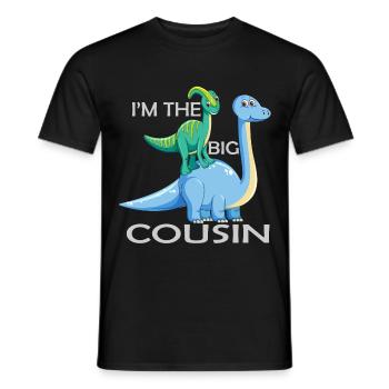 I'm the big cousin gift - Men's T-Shirt - black - Front - AI Model Male 178 light (178cm)