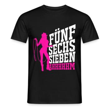 Cowboy - Männer T-Shirt - Schwarz - Vorne - AI Model Male 178 light (178cm)