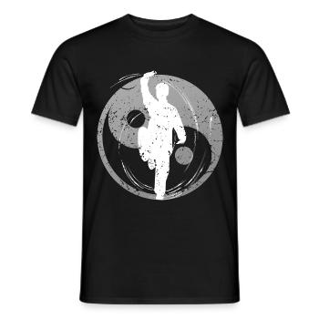 Qigong Tai-Chi Chigong Meditation Kampfkunst - Männer T-Shirt - Schwarz - Vorne - AI Model Male 178 light (178cm)
