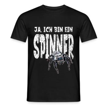 Lustiges Spinnen Halter Geschenk witziger Spruch - Männer T-Shirt - Schwarz - Vorne - AI Model Male 178 light (178cm)