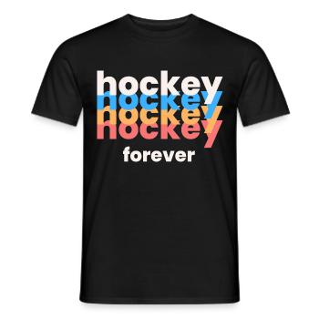 Ewiges Eishockey - Männer T-Shirt - Schwarz - Vorne - AI Model Male 178 light (178cm)