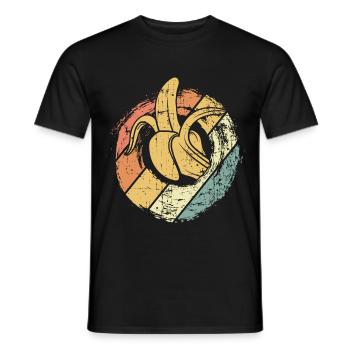 banana - Men's T-Shirt - black - Front - AI Model Male 178 light (178cm)