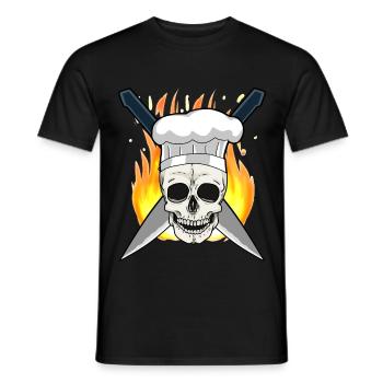 Chef Cuisine Chef Chef Professions - T-shirt homme - noir - Devant - AI Model Male 178 light (178cm)