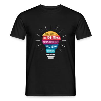 Elektriker T-Shirt - Männer T-Shirt - Schwarz - Vorne - AI Model Male 178 light (178cm)