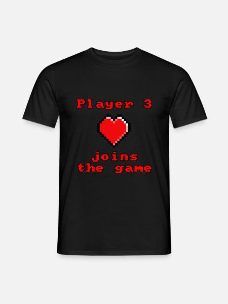 Le joueur 3 rejoint le jeu - T-shirt homme - noir