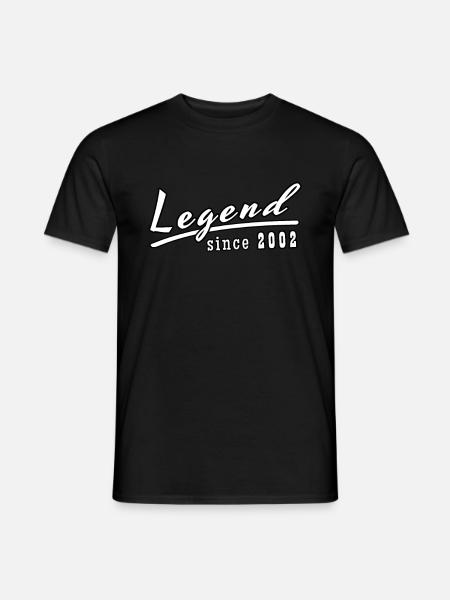 legend since 2002 - Men's T-Shirt - black