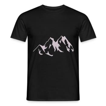 Montagne Montagnes Montagne Nature Alpinisme Escalade - T-shirt homme - noir - Devant - AI Model Male 178 light (178cm)