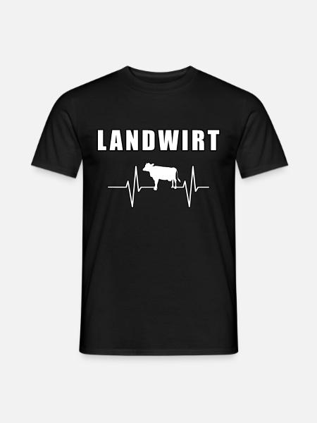 Landwirt - Männer T-Shirt - Schwarz