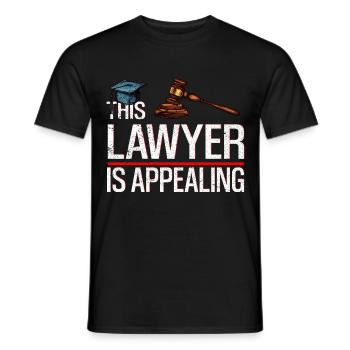 Avocat Avocat Law Judge Law Gift 28 - T-shirt homme - noir - Devant - AI Model Male 178 light (178cm)