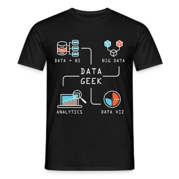 Data Geek Softwareentwickler - Männer T-Shirt - Schwarz - Vorne - AI Model Male 178 light (178cm)