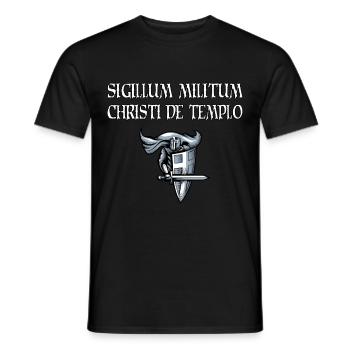 Crusader Knights Templar - Men's T-Shirt - black - Front - AI Model Male 178 light (178cm)